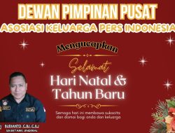 Ketua Umum AKPERSI Ucapkan Selamat Natal dan Tahun Baru, Tekankan Persatuan dan Toleransi