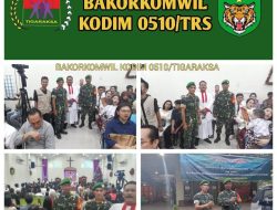 Komandan Bakorkomwil Kodim 0510/TRS Pimpin Langsung Anggotanya dalam Pengamanan Natal di Sejumlah Gereja