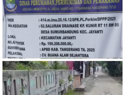 Diduga Dikerjakan Asal Jadi, Proyek Drainase di Kampung Kunir Tuai Keluhan Warga