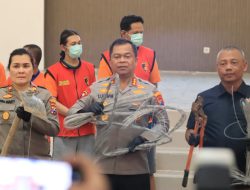 Polrestabes Surabaya Amankan Komplotan Pelaku Pencurian Kabel Telkom dan PJU