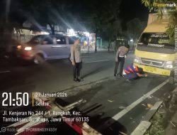 Truk Parkir Lama di Jalan Kenjeran Ditertibkan Polisi dan Dishub, Namun Hanya Dipindah Beberapa Meter