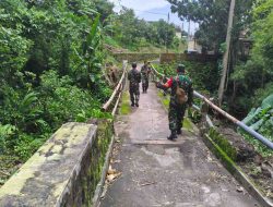 Survei Jembatan di Mojosongo, Babinsa dan Zidam IV/Diponegoro Siapkan Akses Vital untuk Warga