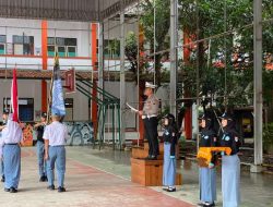 Pelantikan PKS Angkatan 45 SMAN 1 Pati, Satlantas Polresta Tekankan Disiplin Berlalu Lintas Sejak Dini