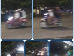 Tawuran diduga gangster saling serang di sepanjang jalan raya kenjeran 261 Surabaya