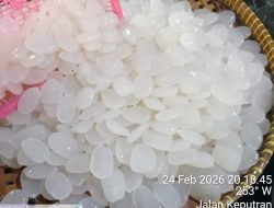 Permintaan Kolang-Kaling Meningkat, Pak Sholeh Andalkan Kualitas di Pasar Surya Keputran