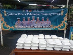 Semarak Bulan Penuh Berkah, Satlantas KP3 Berbagi Takjil, Bertajub Tertip Berlalulintas
