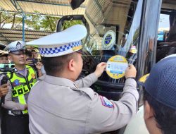 Operasi Keselamatan Semeru 2026 Ditlantas Polda Jatim Gelar Ramp Chek Angkutan Umum