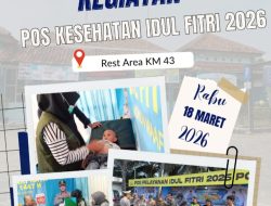 Posko Kesehatan Res Area KM 43 Tol Jakarta-Merak Siap Layani Pemudik Lebaran 2026