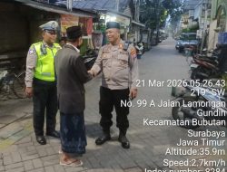 Polsek Bubutan Polrestabes Surabaya Pastikan Salat Idulfitri Aman, Ribuan Jamaah Padati Masjid Baiturrahim