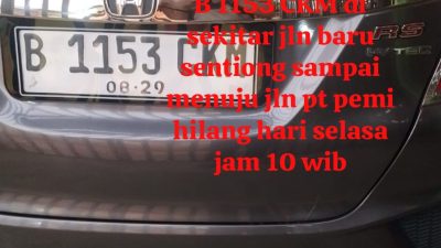Dompet Berisi STNK Asli dan Dua Kunci Remot Mobil Dilaporkan Hilang di Jalur Sentiong