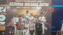 Kontingen Inkanas Polres Pasuruan Borong 6 Medali di Kejuaraan Karate Kapolda Jatim Cup 2026