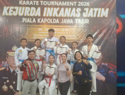 Kontingen Inkanas Polres Pasuruan Borong 6 Medali di Kejuaraan Karate Kapolda Jatim Cup 2026