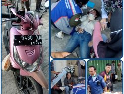 Laka Tunggal di Kapasan, Pengendara Beat Terpental 80 Meter Diduga Kurang Konsentrasi