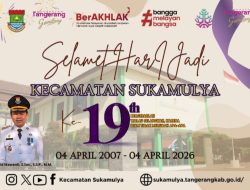 Peringatan Hari Jadi Kecamatan Sukamulya ke- 19 Berlangsung Sederhana dengan Doa Bersama