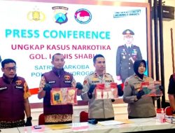 Polres Ponorogo Amankan Pengedar Narkoba Asal Madiun, Sita 301 Gram Sabu