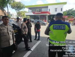 Patroli Polsek Tambaksari: Pastikan Ketersediaan Bbm Spbu jalan Indrakila Kondisi Aman