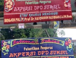 BREAKING NEWS: Apresiasi Dua Tokoh Nasional Pelantikan Pengurus DPD Akpersi Sumsel Bertabur Dukungan Baik. 