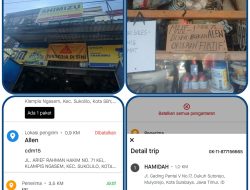 Customer Aplikasi Online Diduga Teror Sebuah Toko Bangunan di Sukolilo