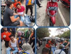 Pengendara Asal Galisan Madura Alami Laka Tunggal di Jalan Kenjeran 238 Surabaya