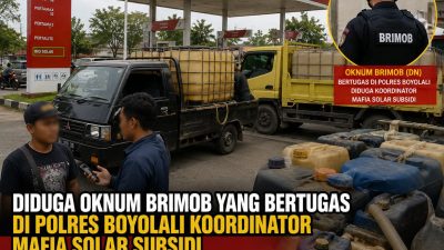 Diduga Oknum Brimob Yang Bertugas Di Polres Boyolali Koordinator Mafia Solar Subsidi