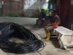 Diduga Penarikan Kabel Internet PT PGN Dikerjakan Tidak Sesuai SOP dan Terkesan Asal-asalan