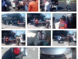 Nekat Pindah Jalur Tanpa Perhatikan Arus Lalu Lintas, Pengendara Scoopy Tersenggol Mobil di Jalan Kenjeran