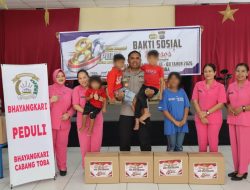 HUT Bhayangkara ke-80 Jadi Momentum Polres Toba Berbagi Kasih dengan Anak Panti