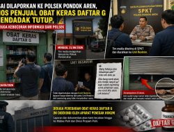 Usai Dilaporkan ke Polsek Pondok Aren, Kios Penjual Obat Keras Daftar G Mendadak Tutup, Diduga Terjadi Kebocoran Informasi