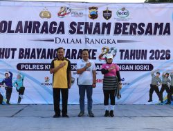 Polres Kudus Gelar Senam Bareng Ratusan Warga, Hadirkan Pasar Murah hingga Cek Kesehatan Gratis di Hari Bhayangkara ke-80