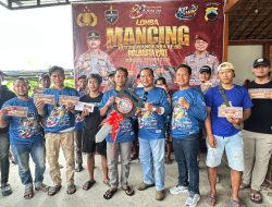 Polresta Pati Gelar Lomba Mancing Meriah Sambut Hari Bhayangkara ke-80