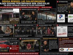 Diduga Bengkel Las Dialihfungsikan Menjadi Gudang Penyimpanan BBM Jenis Solar, Tim Media Laporkan Temuan ke Polsek Pagedangan