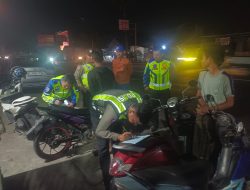 Polres Kudus Bubarkan Balap Liar, Belasan Motor Langsung Diangkut Petugas 