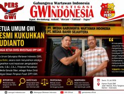 Ketua Umum GWI Resmi Kukuhkan Yudianto sebagai Ketua Divisi Investigasi DPP GWI