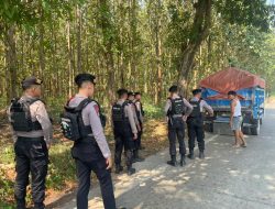Cegah Karhutla, Tim Pasopati Polresta Pati Patroli Kawasan Hutan