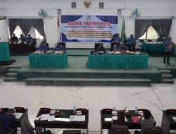 DPRD Toba mengapresiasi Bupati Toba dan jajarannya Atas Pencapaian WTP Di Rapat Paripurna DPRD Kabupaten Toba
