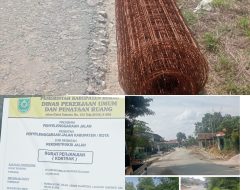 Uang Rakyat Rp 5.2 miliyar Terancam. Besi Tulangan Diduga Diperkecil, Rekonstruksi Jalan Labanan Makmur