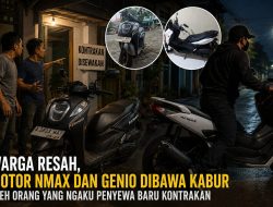 Warga Ciakar Resah, Motor NMAX dan Genio Dibawa Kabur Orang yang Ngaku Penyewa Baru di Sebuah Kontrakan 