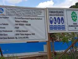Penggunaan Dana Revitalisasi SMPN 1 Balige Sebesar Rp 3,5 Miliar Dipertanyakan