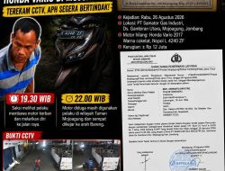 Curanmor Honda Vario Mojoagung Jombang Terekam CCTV, Polisi Harap Bertindak Cepat