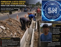 Pembuatan U-Ditch Diduga Tak Sesuai Standar Kerja, Papan Plang Proyek Dipertanyakan