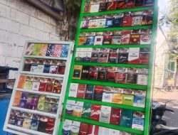 Diduga Rokok Ilegal di Jual Bebas di Jl. Kenjeran Rangka Surabaya