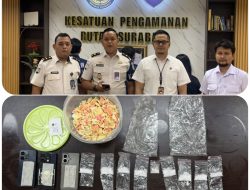 Rutan Kelas I Surabaya Gagalkan Penyelundupan 9 Pocket Kristal Putih Diduga Sabu