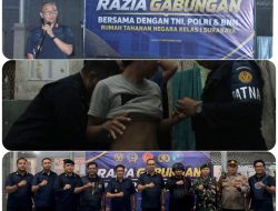 “RAZIA GABUNGAN” Rutan Medaeng Perkuat Sinergi TNI-Polri-BNN, Pastikan Aktivitas Dalam Aturan