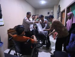 Sentuh Hati! Aksi Cepat Polres Gresik Selamatkan Ekonomi Keluarga Driver Ojol Korban Kecelakaan