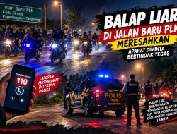 Balap Liar di Jalan Baru PLN Meresahkan, Aparat Diminta Bertindak Tegas