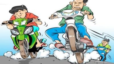 Polsek Pagedangan Tidak Becus Dalam Menangani Balap Liar Di jalan Baru PLN