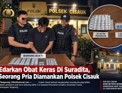 Edarkan Obat Keras Terlarang Daftar G Di Suradita, Seorang Pria Diamankan ke Polsek Cisauk