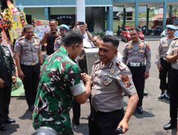 Perkuat Soliditas, Kapolresta Pati Kunjungi Makodim 0718/Pati dalam Rangka HUT ke-81 TNI