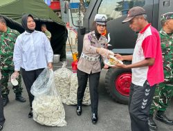 Implementasi Polisi Bersama Masyarakat dan Sinergitas TNI-POLRI Berbagi Makan Gratis Dalam Rangka HUT TNI Ke 81 Tahun 2026