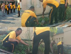 GREEN POLICING POLSEK BUBUTAN: Apel Kesiapan Berlanjut Penanaman Pohon, Personel Diingatkan Pahami Quick Wins Kapolri